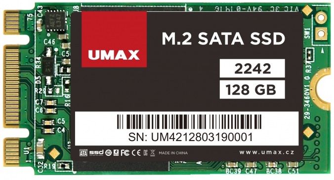 UMAX M.2 SATA SSD 2242 128GB