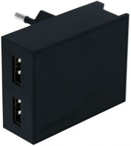 Swissten adaptér SMART IC 2x USB 3A B