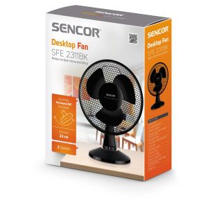 Stolní ventilátor Sencor SFE 2311BK
