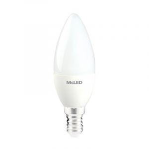 McLED - LED žárovka svíčka 4,8W, E14, 4000K, CRI80, vyz. úhel 180°, 360° 470lm
