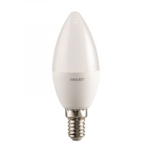McLED - LED žárovka svíčka 3,5W, E14, 2700 K, CRI 95, vyzař. úhel 200 °, 230-240lm, PF 0,4, 36 mA
