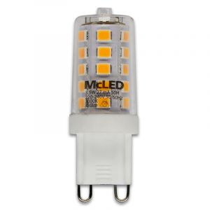 McLED - LED žárovka G9, 3,5W, 3000K, CRI80, vyz. úhel 300°, 360° 350lm