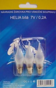 Blistr 4 žárovky Helia bílá 7V/0,2A