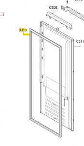Těsnění dveří do chladničky Bosch Siemens - 00713064