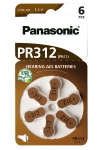 Baterie do naslouchátek Panasonic PR 312 HEP