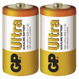 Baterie GP Ultra Alkaline R14 (C, malé mono)