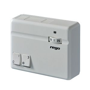 Termostat pokojový REGO s nočním poklesem 230V 10A, IP30