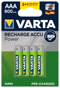 Baterie Varta Power ACCU R2U 800 mA, R03/AAA