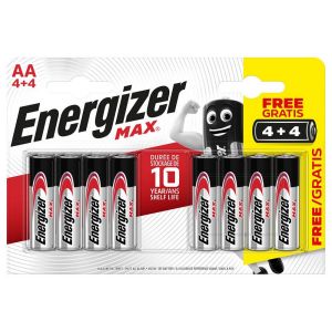 Baterie Energizer MAX AA/R06, Blistr(4+4)