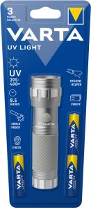 Svítilna VARTA 15638 LED UV vč.3R3 stříbrná UV LIGHT