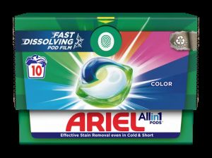 Tablety do pračky Ariel gelové kapsle 10ks Extra Clean krabice