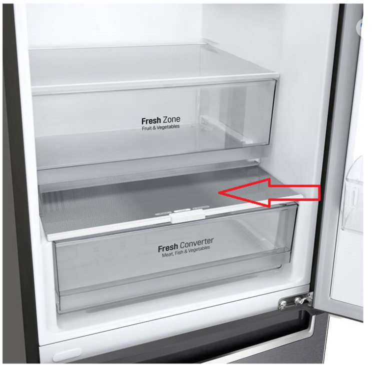 Skleněná police nad šuplík na zeleninu do chladničky LG - AHT74894119 LG náhradní díly