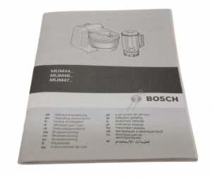 Návod k použití kuchyňských robotů Bosch Siemens - 00529581