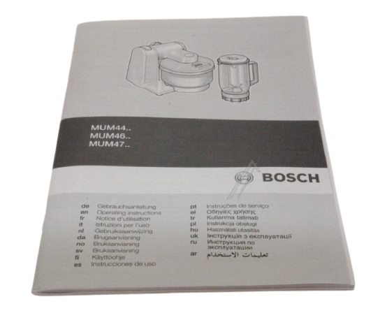 Návod k použití kuchyňských robotů Bosch Siemens - 00529581 BSH - Bosch / Siemens náhradní díly