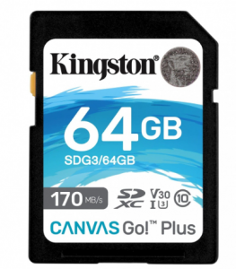 Kingston U3 V30 170/70MB/s 64GB SDXC