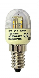 LED žárovka E14 / 3W v bíle barvě do chladničky - 55304083