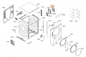 Modul elektroniky do pračky Bosch Siemens - 11020136