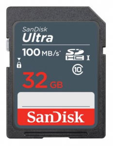 Paměťová karta SanDisk Ultra SDHC 32GB, 100MB/s, Class 10