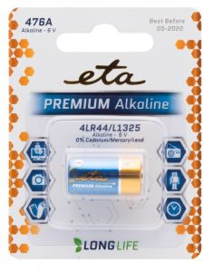 Baterie alkalická, blistr 1ks ETA PREMIUM 476A
