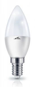 Žárovka 5,5W, E14, studená bílá LED ETA EKO LEDka svíčka C37W55CW01