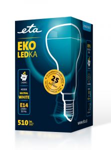 Žárovka 6W, E14, neutrální bílá LED ETA EKO LEDka reflektor R50W6NW01