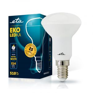 Žárovka 6W, E14, neutrální bílá  LED ETA EKO LEDka reflektor R50W6NW01