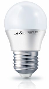 Žárovka 7W, E27, neutrální bílá LED ETA EKO LEDka mini globe G45W7NW01