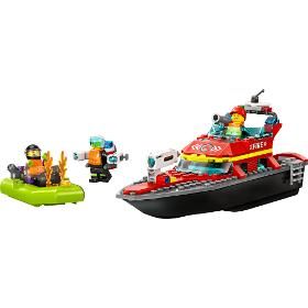 Hasičská záchranná loď a člun 60373 LEGO