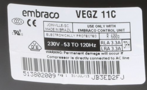 Kompresor Embraco VEGZ-11C do chladničky BSH - 00673339 BSH - Bosch / Siemens náhradní díly