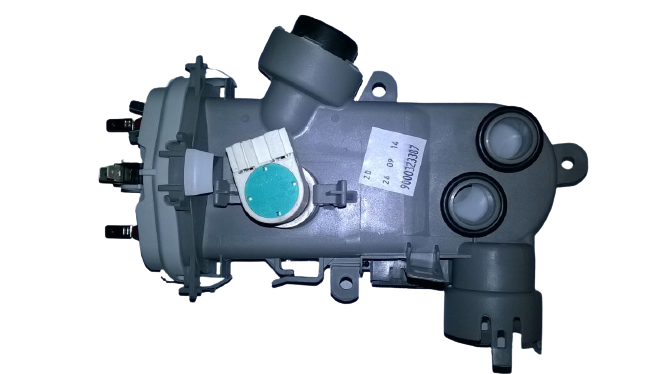 Těleso topné, čidlo teploty, motorek směrovače vody myček nádobí Bosch Siemens - 00498623 BSH - Bosch / Siemens náhradní díly