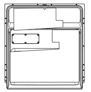 Vnitřní část dveří 617 x 577 mm / 61,7 x 57,7 cm do myčky nádobí Electrolux AEG Zanussi - 8581904031805