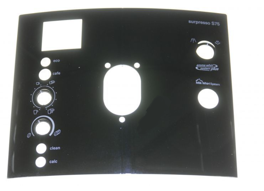 Panel, čelní deska, černé pro kávovary Bosch Siemens - 00679275 BSH - Bosch / Siemens náhradní díly