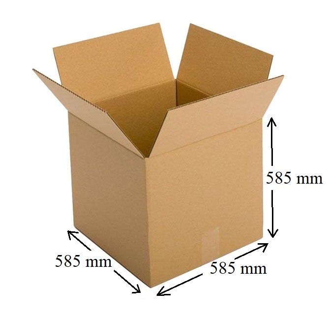 Skládací krabice z pětivrstvého kartonu, 585x585x585 mm, sada 25 ks Ostatní