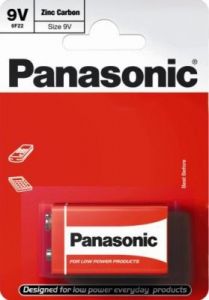 Baterie 9 Volt Panasonic Zinc - blistr