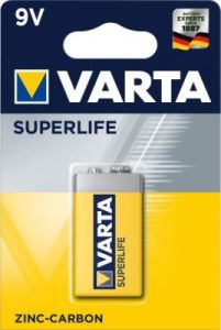 Baterie, 9 Volt, Varta - Superlife - blistr