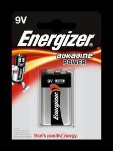 Baterie alkalická, 9 Volt,  Energizer Power - blistr