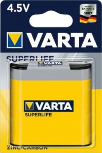Baterie plochá, 4,5V, Varta - Superlife - blistr