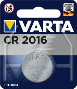 Baterie plochá, CR 2016, Varta Electronics