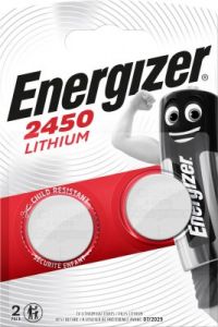 Baterie plochá, knoflík, sada 2 kusy, CR 2450, Energizer Lithium