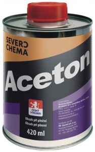 Aceton na čištění a odmašťování