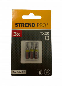 Bit Strend Pro S2 torx TX20, sada 3 kusy