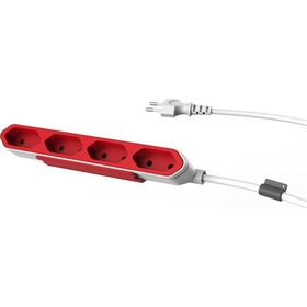 POWERBAR prodlužovací kabel, červený