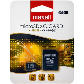 MicroSDXC 64GB CL10 + adpt 854988 MAXELL, pameťová karta