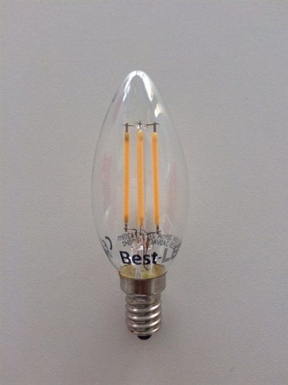 Best LED BL-C37-4W - LED žárovka, E14, 4W, 230-240V, 420lm, 30 000h, 2700K teplá bílá, 360st Best-Led