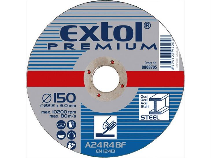 EXTOL 8808702 kotouč brusný na ocel, 12 Extol Premium