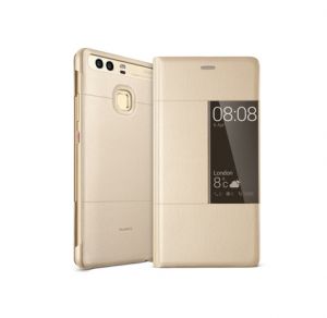 Huawei S-View Pouzdro Gold pro P9