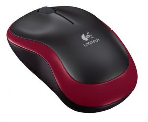 Logitech Wireless Mouse M185 - červená