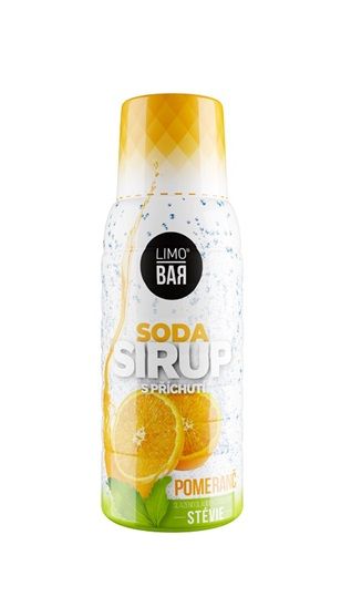 LIMO BAR - Sirup Pomeranč Stevia 0,5L Limobar