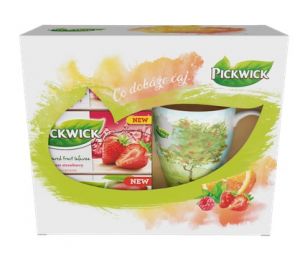 Pickwick balení ovocných čajů + hrníček